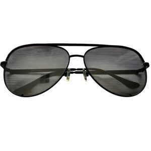 Quay x Desi Perkins High Key Aviator Sunglasses Black Fade Oversized 150mm